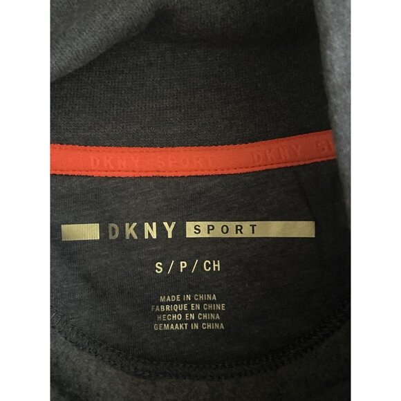 DKNY Sport Women's HighNeck Pullover Sweatshirt Blue, Size Small - Picture 4 of 8